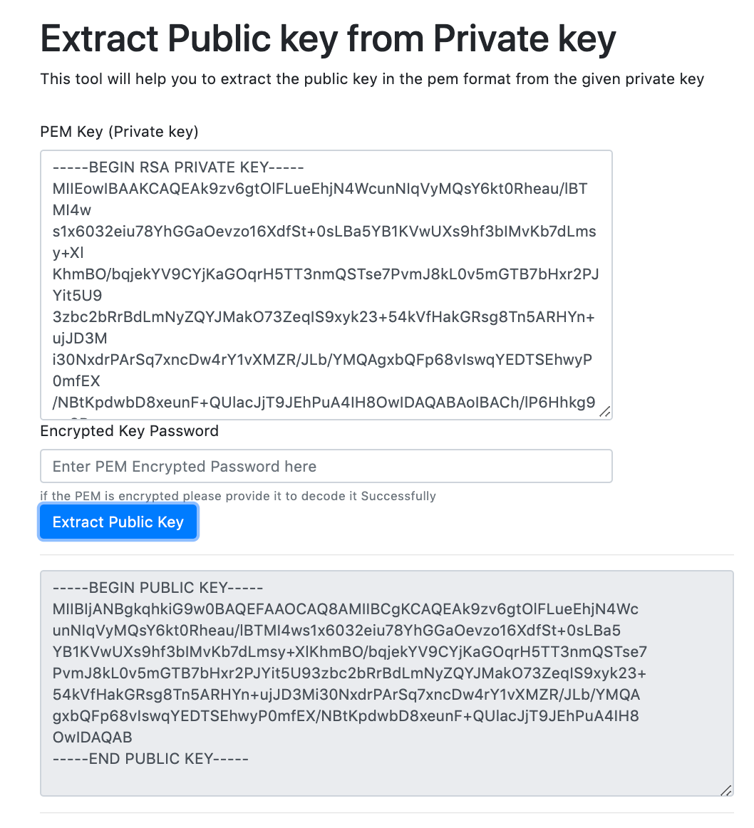 Ssh Extract Public Key From Private Key