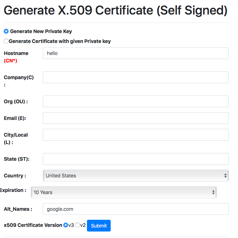 Generate private key from certificate openssl