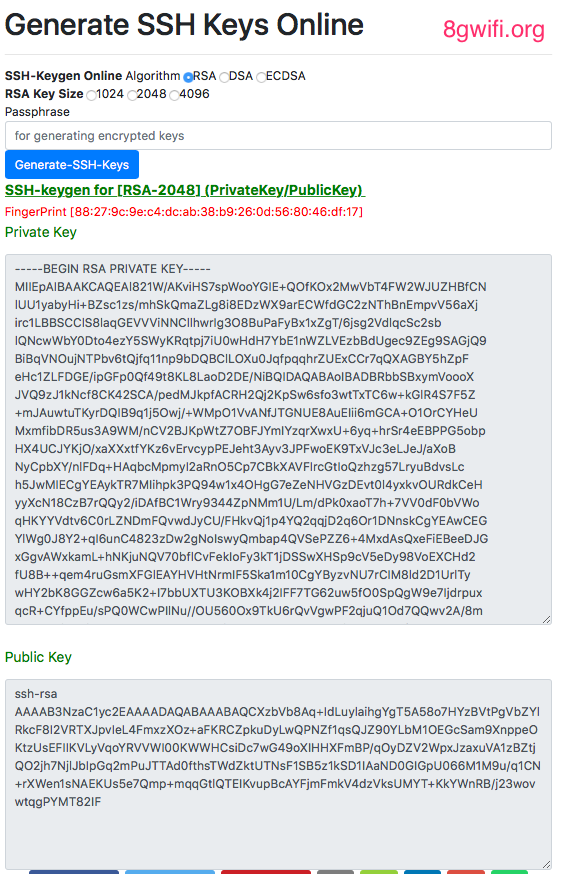 Generate Public Key From Private Id_rsa