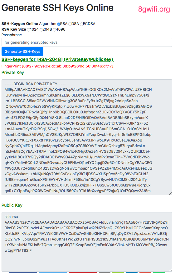 ssh key generator rsa